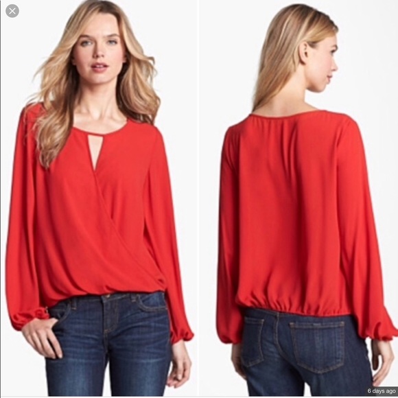 Vince Camuto Tops - Vince Camuto surplice faux wrap blouse